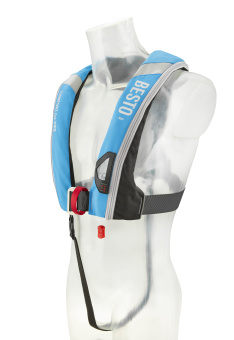 Besto 20427673 - Life Jacket Comfort Fit Pro 300N Auto Harness Ice-Blue/Black