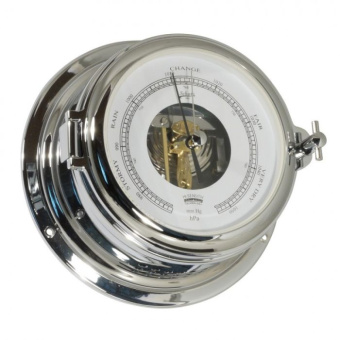 Schatz Barometer Midi Brass Chrome Ø155 mm Open Dial