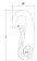 Hollex Lifting Hook 70 mm With Eye Stainless Steel 316