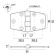 Foresti & Suardi Hinge 95x55 mm Chrome