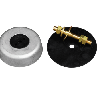 Tecnoseal Magnesium Baglietto-Type Stern Disc Sacrificial Anodes Ø120x35 mm with Steel Insert