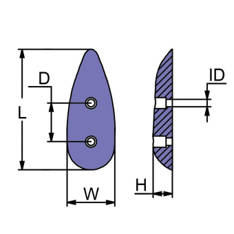 Martyr CMT21 - Bolt-On Hull Anode