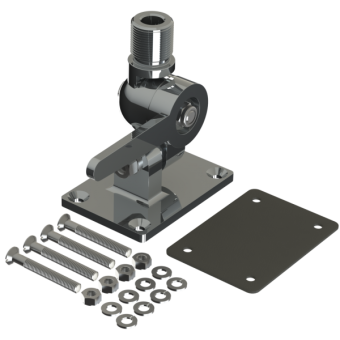 Chromium Antenna Base Foldable 1"-14 UNF