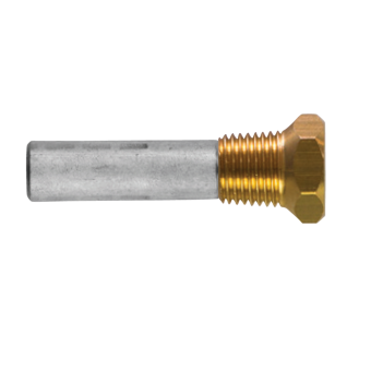 Tecnoseal 271001942 Sea-Doo 260-300 HP Zinc Pencil Anode with Brass Plug 1/4 NPT