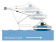 Båtsystem DV42-1KIT - Double Davit DV42 for Round Transom, Including Blocks