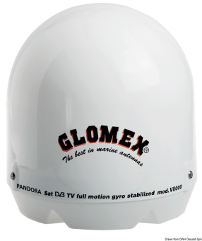 Osculati 29.923.30 - Glomex V8001 Television Antenna