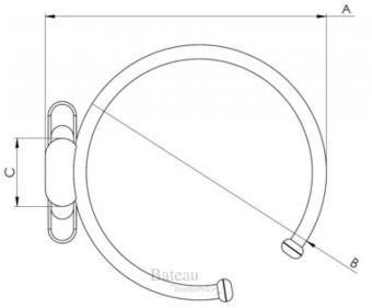 Hollex Single Cup Holder 117x95mm