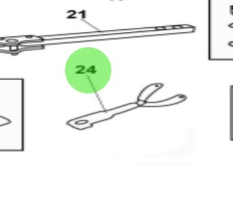 Nanni Diesel 970312755 - Variable Pin Wrench Arm Assembly for T6 Series Engines