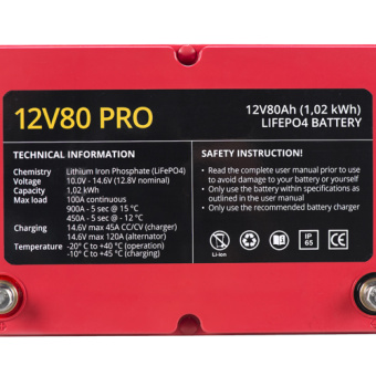 Rebelcell 12080RELIBTA - 12V80 Pro LiFePO4 Battery (1.01 kWh)