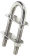 Osculati 39.127.01 - U-bolt conic fittings mirror-polished Stainless Steel 100x9.5mm