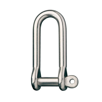 Ronstan RF624 Stainless Steel Long D Shackle, 5/16" Pin, Coined Head with Hole