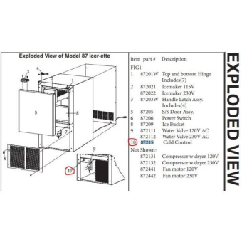 Raritan 87215 Thermostat For Icerette 87