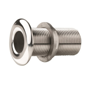 Vetus QD05MD-NN - Body Adapter with Rounded Flange, Polished Stainless Steel, G1/2"