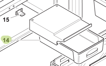 Isotherm SGC00314AA – Internal Plastic Drawer with Support for Upper Drawer DR190 Inox Refrigerator