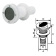 Eval 02930 - Through-Hull Fitting + Check Valve, 38mm, White