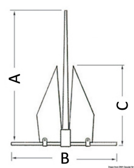 Osculati 01.111.03 - LEWMAR LFX Anchor 3.2 Kg