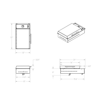 Kenyon B70057SCHUKO Frontier Electric Grill - 230V