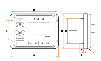 Hertz HMC D1 - Remote With Screen, 13-Pin Connection
