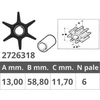 Finnord Mercury 4T Impeller 9.9-15 HP