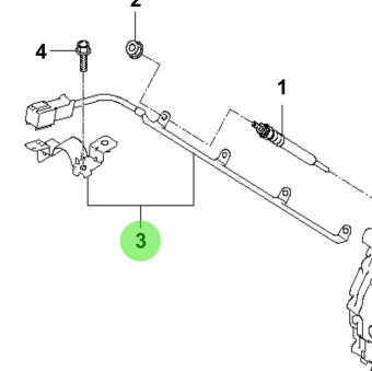 Bukh 36720-2F000 - Glow Plug Plate for R210J Engines