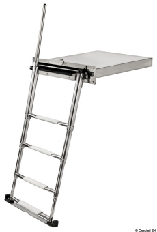 Osculati 49.568.04 - 4 Steps Douglas Marine Portofino Retractable Ladder