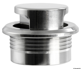 Osculati Push Button Round Knob + Ring Ø25 mm AISI 316 Polished - 38.182.55
