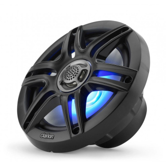 Clarion CMS-651RGB-SWB - Marine CMS Speakers 6.5" With LED And White And Black Sport Grille