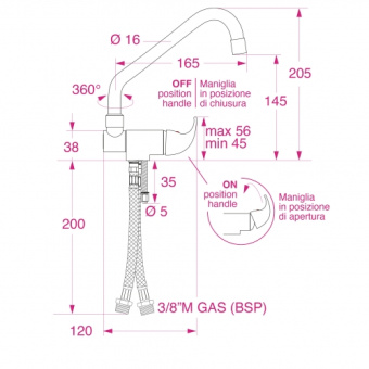 Barka 03.23.01900 - Mixer Tap Swivel Single Chrome 150mm