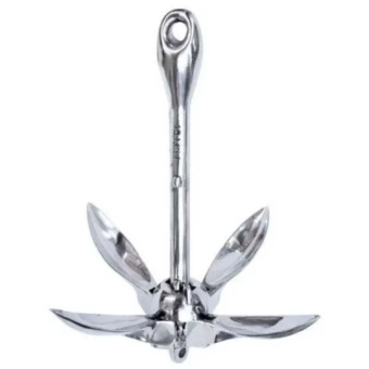 Lalizas 92277 - Galvanised Steel Folding Grapnel Anchor 1.5kg