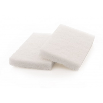 Deck Mate White Scrubpads Light Abrasion