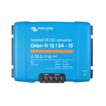 Victron Energy ORI122441110 - Orion-Tr 12/24V 15A (360W) Isolated DC-DC Converter