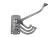 ARC Marine Clothes Hook 4x Chrome