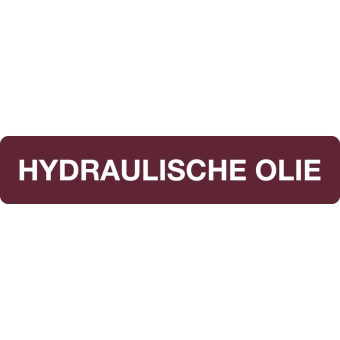 Marine Hydraulic Oil Identification Sticker, Dutch, Soft PVC, 100×20 mm