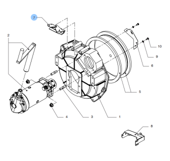 Vetus 08-01395 - Air Filter Support