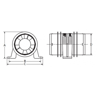 Attwood Inline Blower Turbo 4000 12V - Capacity MC/H 340