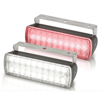 Hella Sea Hawk XL 9-32V - Spreadlight, Red/White Light Colour, Black Housing