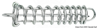 Osculati Progressive-Load Stainless Steel Mooring Spring – Variable Pitch