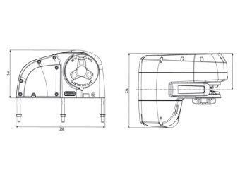 Lewmar 69140007 - HX1 Horizontal Windlass 500 GD 8mm STD Kit