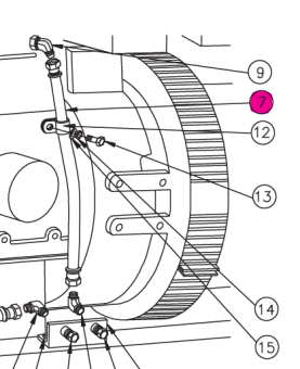 Northern Lights 18-51205 - Hose Assembly 1/4” I.D. x 23”