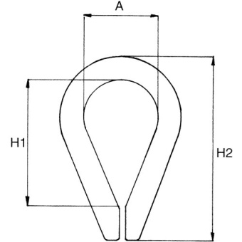 Allpa Stainless Steel Thimble, Ø12mm