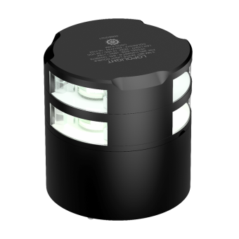 Lopolight 300-112G2ST-B-CD - Navigation Light 3NM 360° White, Double, Black Anodized