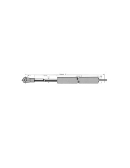 800N Gas Spring Ø10mm (Shaft) - Stroke 300 mm
