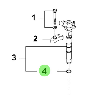 Bukh 33818-3A000 - Injector Gasket for R210J and S270J Engines