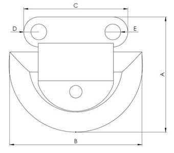 Hollex Deck Eye Foldable 46x45mm