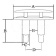 Allpa Stainless Steel Pop-Out Mooring Cleat, A=126mm, B=64mm, C=22mm, D=46mm, E=22mm