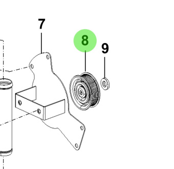 Bukh 25287-27060 - Idler Pulley for R210J Engines