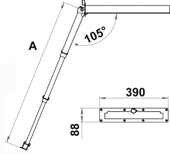 Osculati 49.549.03 - 3-Step Douglas Marine Eccentrica Hidden Telescopic Removable Ladder