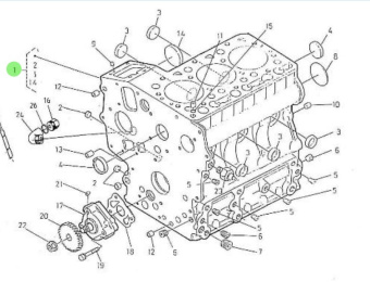 Nanni Diesel 970307833 - Crankcase Assembly for 3.75HE Engines