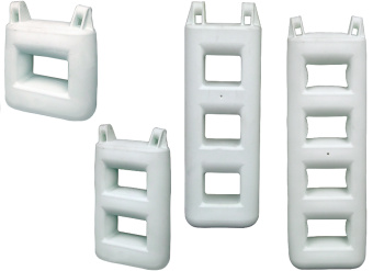 Majoni 1285 Fender Ladder - 4 Steps - White