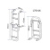 Lalizas 70146 - Folding Ladder 1+2 Steps Stainless Steel 316 Ø25mm 305x810mm